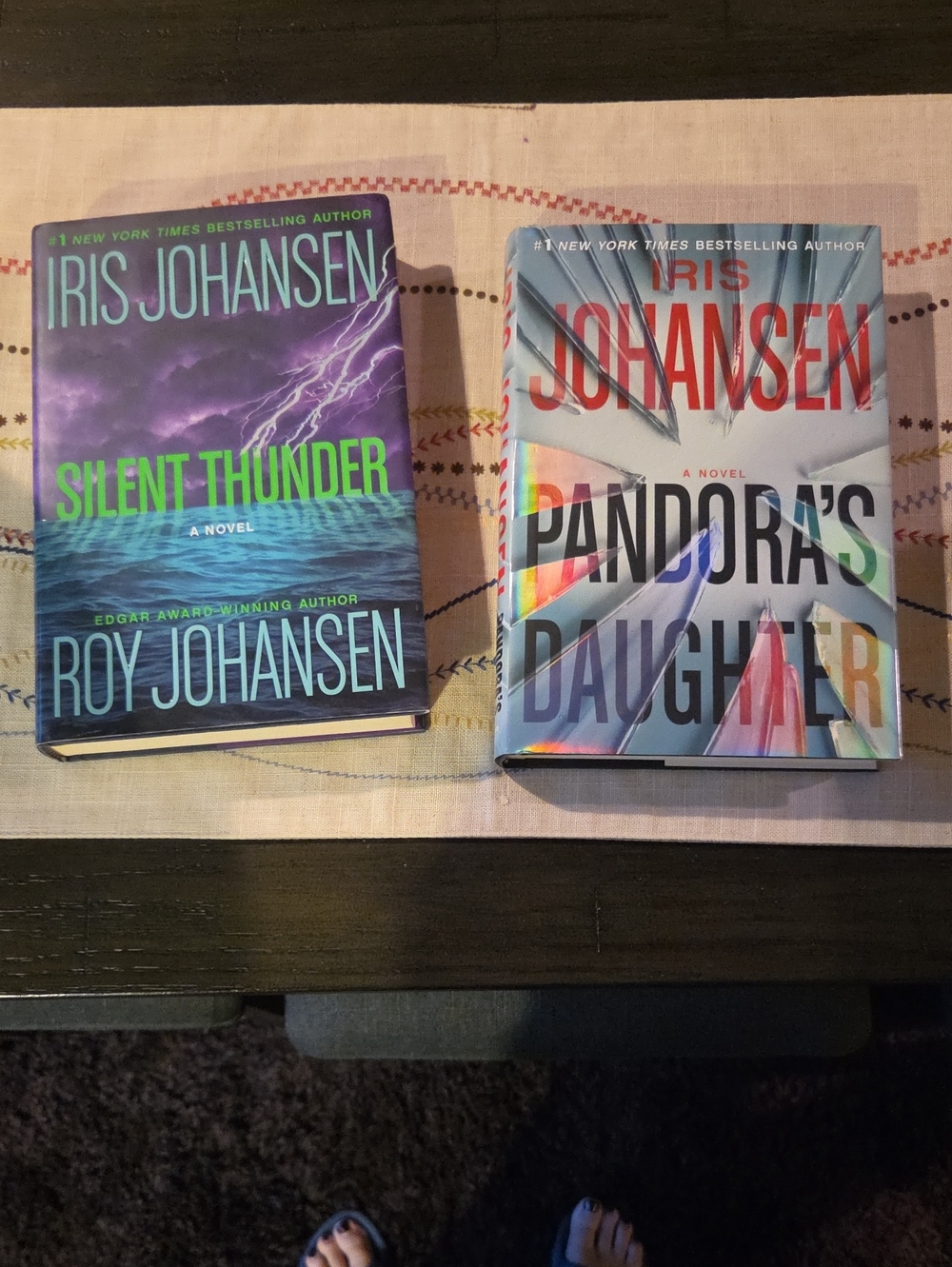 Hardcover Novel - Silent Thunder or Pandora's Daughter Both By Iris Johansen